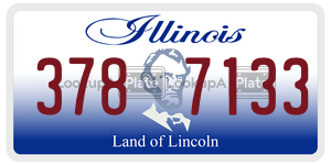 3787133  license plate in IL