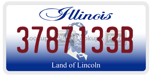3787133B  license plate in IL