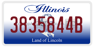 3835844B  license plate in IL