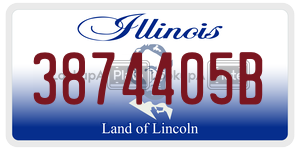 3874405B license plate in Illinois
