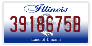 3918675B license plate in Illinois