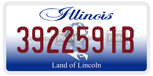 3922591B license plate in Illinois