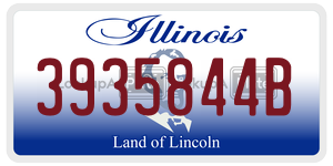 3935844B  license plate in IL