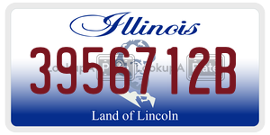 3956712B  license plate in IL