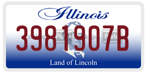 3981907B license plate in Illinois