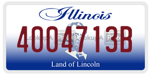 4004713B license plate in Illinois
