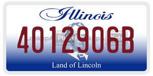 4012906B  license plate in IL