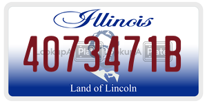 4073471B  license plate in IL