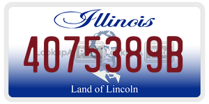 4075389B  license plate in IL