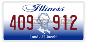 409912  license plate in IL