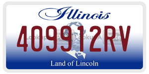409912RV license plate in Illinois