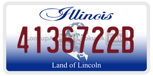 4136722B  license plate in IL