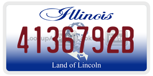 4136792B  license plate in IL