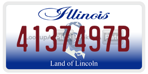4137497B  license plate in IL