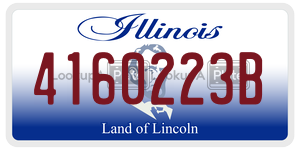 4160223B  license plate in IL