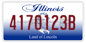 4170123B  license plate in IL