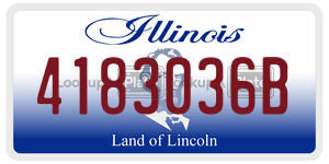 4183036B license plate in Illinois