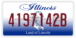 4197142B license plate in Illinois