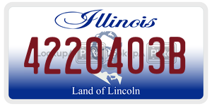 4220403B  license plate in IL