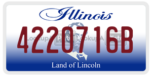4220716B  license plate in IL