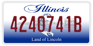 4240741B  license plate in IL