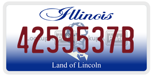 4259537B  license plate in IL