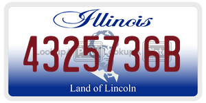 4325736B  license plate in IL
