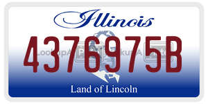 4376975B  license plate in IL
