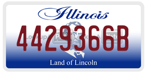4429366B  license plate in IL