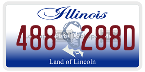 488288D  license plate in IL