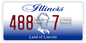 4887  license plate in IL