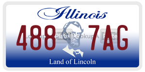 4887AG  license plate in IL