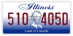 510405D  license plate in IL