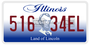 51634EL  license plate in IL