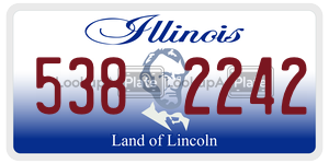 5382242  license plate in IL