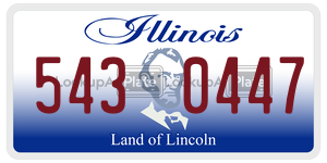 5430447  license plate in IL