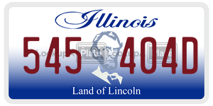 545404D license plate in Illinois