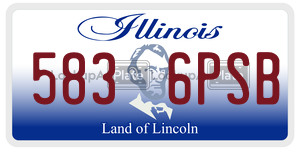 5836PSB  license plate in IL