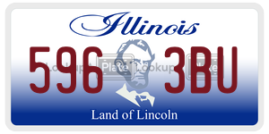 5963BU  license plate in IL
