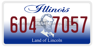 6047057 license plate in Illinois