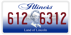 6126312 license plate in Illinois