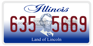6355669 license plate in Illinois