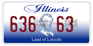 63663  license plate in IL
