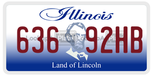 63692HB  license plate in IL