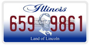 6599861  license plate in IL