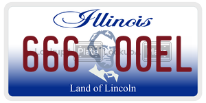 66600EL  license plate in IL