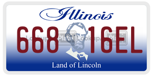 66816EL license plate in Illinois