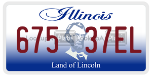 67537EL license plate in Illinois