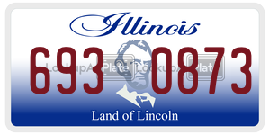 6930873  license plate in IL