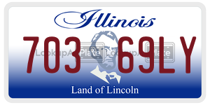 70369LY license plate in Illinois